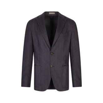 Corneliani Heren, Jassen, Blauw, Maat: XL Zijde