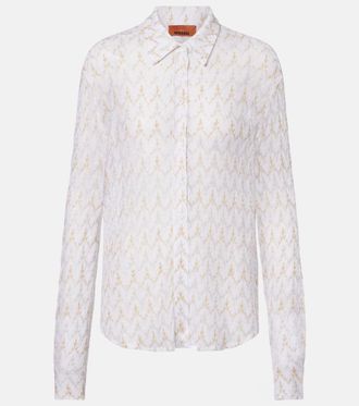 Missoni Camisa calada de lam&eacute;