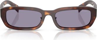 Prada 55mm Rectangular Sunglasses in Grey at Nordstrom