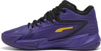 Puma Mens Dagger Basketball Shoes, Puma Black/Team Violet, 10.5 UK