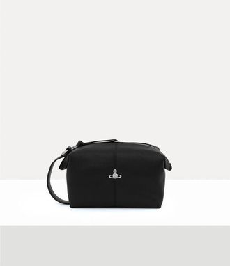 Vivienne Westwood Wash Bag Faux Leather Black One Size Women