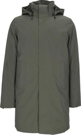 K-Way Thomal Bonded Padded 3/4 Lunghezza - Heren - Parka Jassen - Groen - 2XL - Leer - Jassen