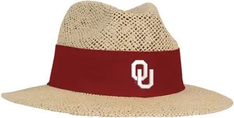 Ahead Mens Ahead Tan Oklahoma Sooners Wellington Gambler Straw Hat at Nordstrom, Size Small/medium