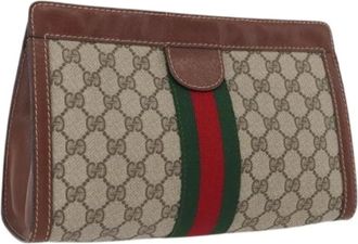 Gucci Pre-owned Clutches, female, Beige, Size: ONE SIZE Pre-owned Vintage Clutch