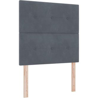 vidaXL Cama Tipo Box Spring Gris Oscuro 80 X 200 Cm Terciopelo Vidaxl