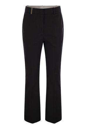 PESERICO Stretch Cotton Trousers