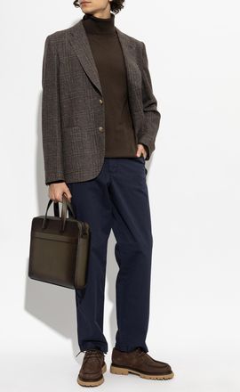 Paul Smith Straight-leg Cotton Trousers, Mens, Navy Blue
