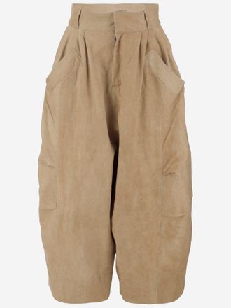Niccol&ograve; Pasqualetti Oversized Linen Blend Pants