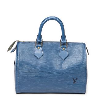 Louis Vuitton Pre-owned Womens Speedy 25 Handbag - Blue - One Size