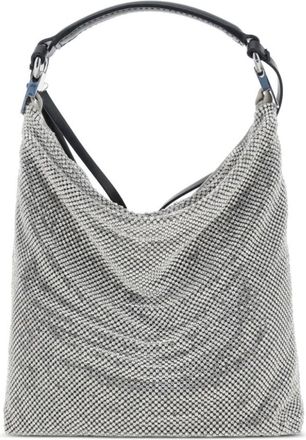 Benedetta Bruzziches Tas met strass versiering in zilverkleur - Dames - Handtassen - Grijs - ONE Size - Tassen