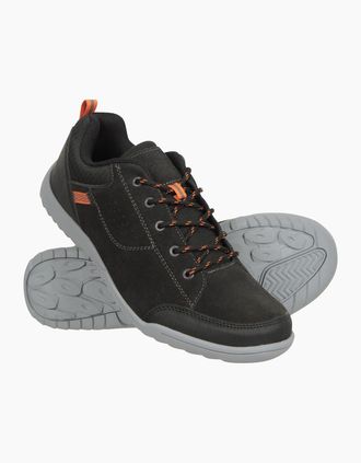 Mountain Warehouse Mens Mountain Warehouse Mens Phantom II Cow Suede Walking Shoes - Grey - Size: 12