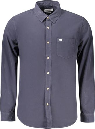 Guess Overhemd met lange mouwen - Heren - Casual Overhemden - Blauw - M - Overhemden