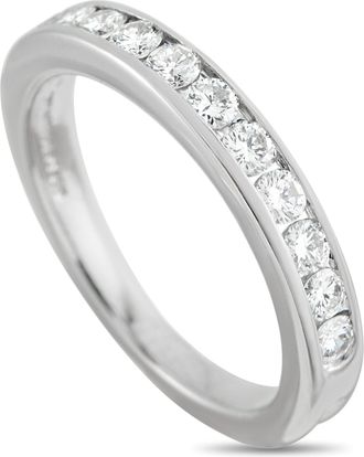Tiffany & Co. Platinum 0.44ct Diamond Band Ring TI31-051426