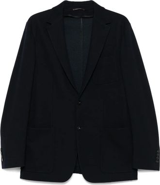 Canali felted blazer - Blue