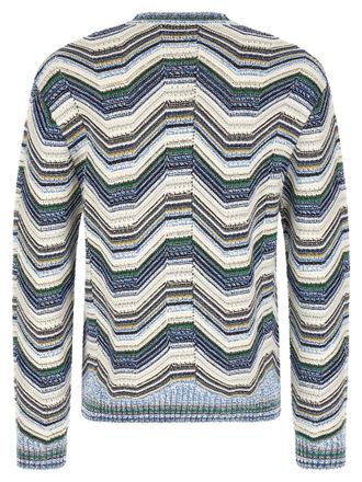 Missoni Geometric Zigzag Pattern Sweater - Cream