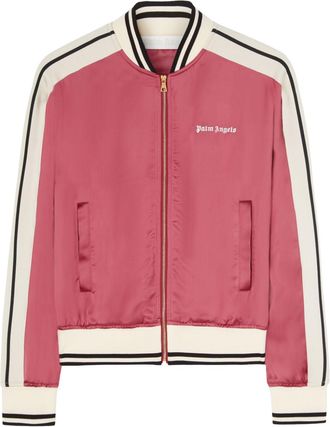 Palm Angels logo-print bomber jacket - women - Polyester/Viscose - M - Pink
