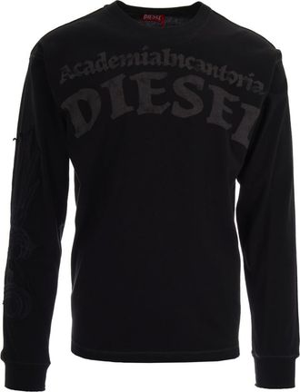Diesel Black Crew Neck T-Shirt