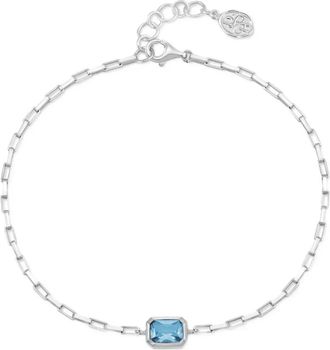 Dower & Hall Bracciale Octagon Humbug Paperclip - Argento