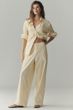 Good American Poplin Pull-On Pants