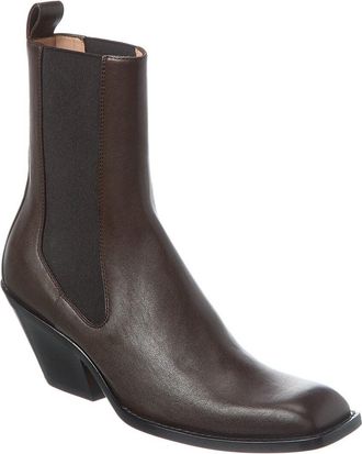Khaite Austin Leather Bootie