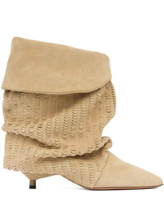 Isabel Marant Edrik uitgesneden laarzen - Beige