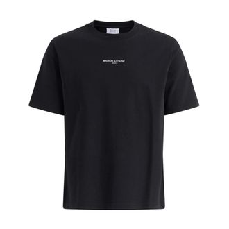 Maison Kitsun&eacute; T-Shirts, male, Black, Size: M Paris Comfort T-Shirt