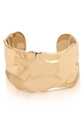 Ettika Thick Sculpted Cuff Bracelet in Gold at Nordstrom