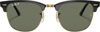 Ray-Ban Rb 3016 Zonnebril Clubmaster Classic Gepolariseerd - Dames - Zonnebrillen - Zwart - 49 MM - Accessoires