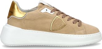 Philippe Model Sneakers Casual Tres Temple - Dames - Sneakers - Beige - 41 EU - Leer - Schoenen