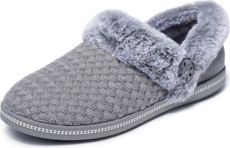 Skechers Womens Cosy Campfire Frosty Promise Slippers, darkgray, 37.5 EU