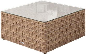 Hesperide Mesa de centro cuadrada de jardín mooréa savana - 72 x 72 x 36 cm - Hespéride