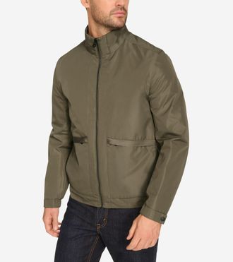 Cole Haan Mens Packable Windbreaker - Medium Green Size Large