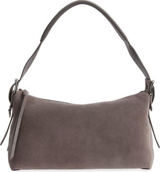 Christophe Lemaire Belted Suede Shoulder Bag in Mink at Nordstrom