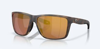 Costa Unisex Broadbill Ii Xl Polarized Sunglasses In Matte Tortoise/gold Mirror