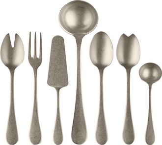 Mepra Pewter 7-Piece Place Serving Set in Champagne at Nordstrom
