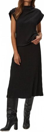Michael Stars Shania Midi Skirt In Black
