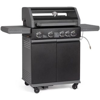 Decorspace Barbecue a gas Aleandro con 5 bruciatori superfice di cottura in ghisa smaltata