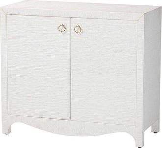 Baxton Studio Ximena Grasscloth Storage Cabinet