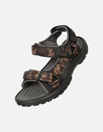 Mountain Warehouse Mens Mountain Warehouse Mens Crete Camo Sandals - Green - Size: 12