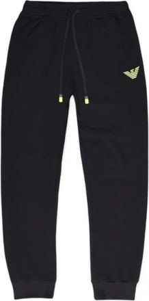 Emporio Armani Zwarte Katoenen Jeans & Broek - Heren - Sweatpants - Zwart - M - Katoen - Broeken
