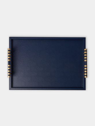 Pinetti Saturno Leather Tray (22.5in/57.5cm)