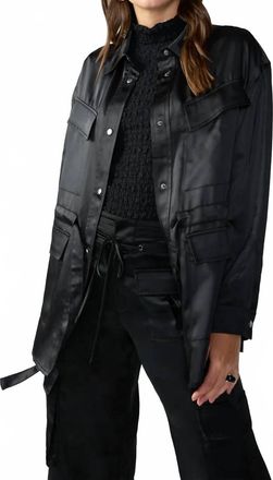 Sanctuary Justine Silky Jacket In Black