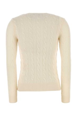 Polo Ralph Lauren Womens Ivory Wool Blend Sweater Authenticcream Exterior: Cashmere Maglieria