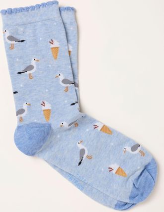 Fat Face FatFace Blue Seagull Socks
