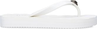 Kurt Geiger Womens Kensington Q Flip Flop Sandals - White - Size UK 4