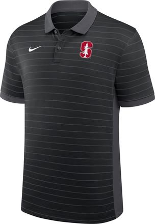 Nike Stanford Sideline Early Season Coach Victory Stripe Nike Mens Dri-FIT College Polo in Black | 03BG166NSDN-FR1