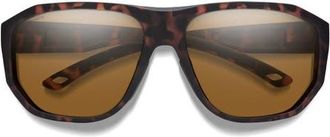 Smith Outrigger 61mm ChromaPop Polarized Sunglasses in Matte Tortoise /Brown at Nordstrom