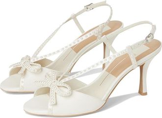 Dolce Vita Lonny Pearl Womens Sandals White Satin : 10 M, Rubber/Synthetic