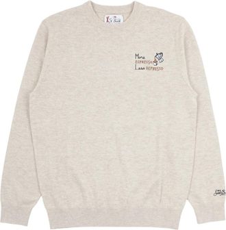 Saint Barth Heron Sweater - Heren - Ronde hals truien - Beige - XL - Wol - Truien & Vesten