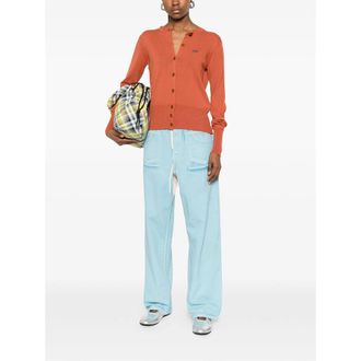 Vivienne Westwood Embroidered Logo Cardigan - Orange